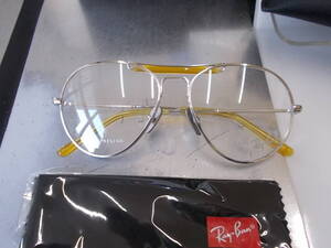 レイバン RayBan アビエーター チタン 眼鏡フレーム RB8063V-1224-55size お洒落 ティアドロップ Titanium レトロデザイン Made in Japan