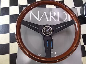 NARDI　ナルディ Rally(wood)　N771　ウッド＆ブラックスポーク ３5０mm ディープコーンタイプ　送料無料