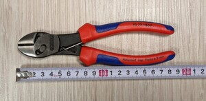 インボイス対応可★クニペックス【KNIPEX】 180㎜　7372-180F ツインフォースニッパー （バネ付）新品未使用★在庫あり