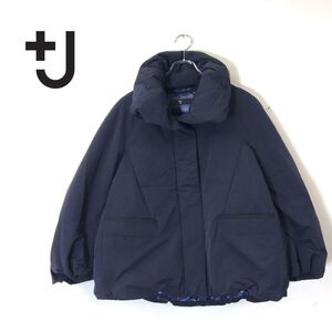 1I2820-N◆ +J UNIQLO JILSANDER ユニクロ ジルサンダー ハイブリッドダウンジャケット レディース◆sizeM ネイビー ポリエステル