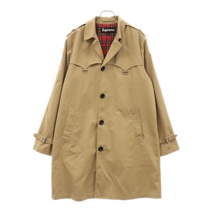 SUPREME シュプリーム 19SS D-Ring Trench Coat 裏地タータンチェック Dリング トレンチコート ベージュ