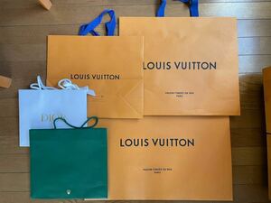 LOUIS VUITTON*ルイヴィトン*Rolex*ロレックス*Dior*ディオール*紙袋*ショップ袋*ショッパー 5枚セット