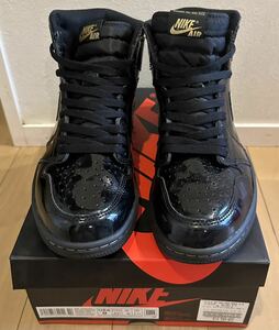 美中古 27.0 US9 NIKE AIR JORDAN 1 RETRO HIGH OG BLACK/METALLIC GOLD　555088-032 ナイキ エア ジョーダン 1 レトロ ハイ ゴールド