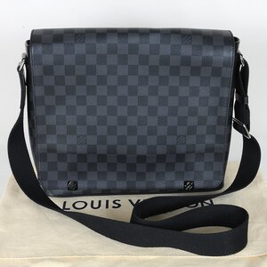 ルイ・ヴィトン N41029 ディストリクトMM ダミエ グラフィット 送料無料 【B28】 LOUIS VUITTON ショルダーバッグ 中古 美品