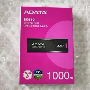 新品未開封品 1TB ポータブルSSD ADATA SC610シリーズ 1000GB PS5 Xbox 対応 外付けSSD