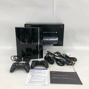 SONY ソニー PlayStation 3 PS3 本体 CECHA00 ブラック 付属品 箱付き 通電○【CKAQ3020】