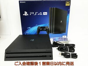 【1円】PS4Pro 本体 セット 1TB ブラック SONY PlayStation4 CUH-7100B 初期化/動作確認済 プレステ4 FW9.03 G05-567sy/G4