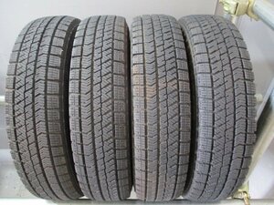 R1052■中古タイヤ スタッドレス 145/80R13 バリ溝 冬4本価格！BS VRX2 法人宛/営業所止め送料無料 アルト ラパン ワゴンR