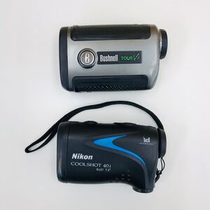 Bushnell ブッシュネル TOUR V2 , Nikon ニコン COOLSHOT 40i , レーザー距離計 2点セット 動作未確認 ジャンク扱い 60サイズ B1