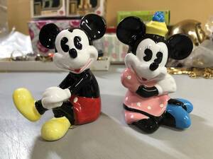 陶器製　ミッキーマウス・ミニーマウス　1円