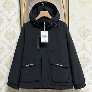 定番EU製＆定価6万◆UABONI*ユアボニ*マウンテンパーカー*フランス◆防風 耐久 ゆったり 速乾 ジャケット アウトドア 山登り 日常 L/48