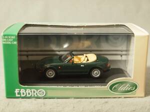 ユーノス ロードスター V-Special with BBS ホイール Green/Brown EBBRO 1/43 589