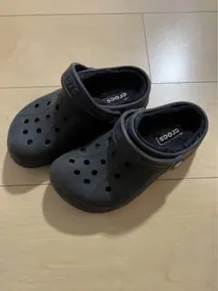 crocs キッズサンダル 12C-13 黒