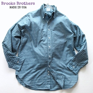 【Brooks Brothers ブルックスブラザーズ / USA】ロンハーマン取扱ブランド◎ 米国製 BD コットン チェックシャツ 16-34!!