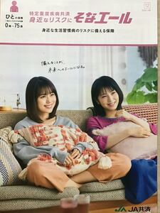 浜辺美波・有村架純　★JA共済　期間限定カタログ　★A4サイズ　★新品・非売品。