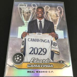 【2023-24 Topps stadium Chrome】EDUADO GAMAVINGA REAL MADRID REFRACTOR