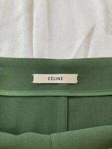 CELINE セリーヌ Phoebe Philo フィービーフィロ　クレープ素材ミニスカート Resort 2011 made in France フランス製