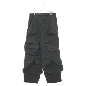 DIESEL ディーゼル 23AW P-Staind ナイロンカーゴパンツ ブラック A10503