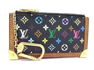 1円 LOUIS VUITTON ルイヴィトン M92654 モノグラムマルチカラー ポシェットクレ コインケース コインパース 小銭入れ ブラック系 FF8952