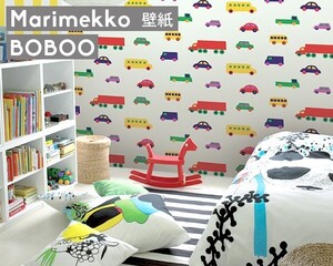 マリメッコ ブブー 壁紙 幅70cm ホワイト marimekko BO BOO Marimekko5 北欧雑貨 リメイクシート DAY おしゃれ キッチン リビング トイレ