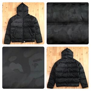 BAPE Solid camo ダウンジャケット Mサイズ a bathing ape full zip hoodie down jacket エイプ ベイプ アベイシングエイプ パーカー i7875