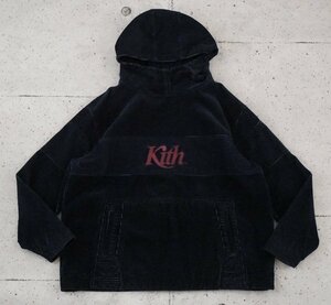 Kith キス Corduroy Double Pocket Hoodie Navy コーデュロイ ダブル ポケット フーディー ネイビー サイズL