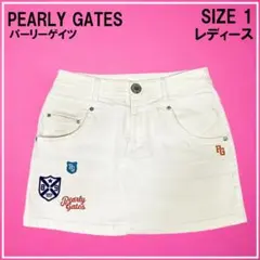 PEARLY GATES パーリーゲイツ ストレッチスカート ホワイト系 1