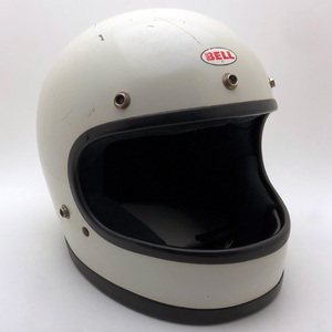 送料無料 BELL STAR 120 WHITE 58cm/ベルスター120白ビンテージヘルメット族ヘルレーサーオンロードハーレーカフェヘルチョッパーバイク70s