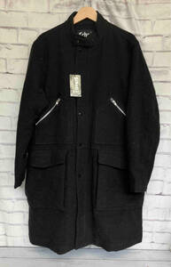 [新品タグ付き]Schott NYCショット WOOL MILITARY COAT ミリタリーコート Mサイズ ウール グレー アメカジ メンズ 冬 3112069