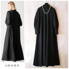 ◆幻◆ 希少　定価6.4万円 ADORE バックプリーツワンピース　入園　入学式