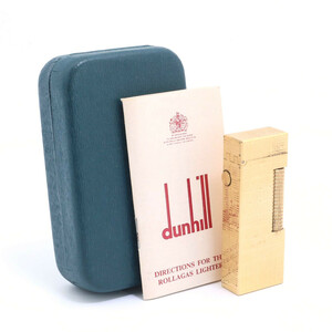 1円 ダンヒル dunhill ローラー ガスライター ゴールド 喫煙グッズ 喫煙具 高級 メンズ レディース 箱付き 状態未確認