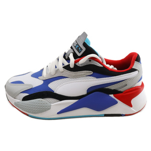 PUMA プーマ RX-X3 PUZZLE パズル ローカットスニーカー ホワイト/ブルー US9.5/27.5cm 371570