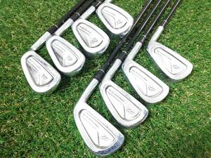 mizuno POWER BLADE S-30 TOUR SPIRITメンズアイアン8本セセット #3-#PW 純正カーボンシャフト Flex S #54IS2