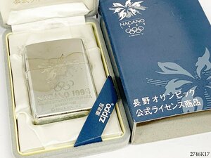 ★未開封◎ Zippo ジッポー 長野オリンピック 公式ライセンス商品 1998年 NO.0189 オイルライター 喫煙具 箱付き 2746K17.