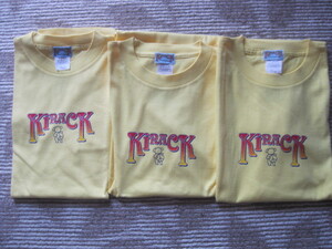 KIRACK 気楽なTシャツ　S,M,L,の3枚　新品です。