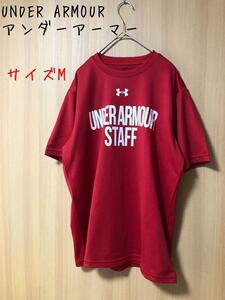 UNDER ARMOUR アンダーアーマー　STAFF TEE 赤　MD 2