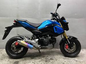 　MSX125　グロム１２５逆車　エンジン好調　モリワキフルエキ装着　１円売り切り～●即決（Z　プロリンク　Dトラッカ　モンキー　KSR）