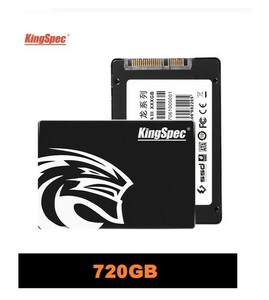 ■新品!!国内対応&90日保証■KingSpec SSD 720GB SATA3/6.0Gbps 内蔵型 2.5インチ 3D 高速 NAND 3D QLC PC ノートPC DE020