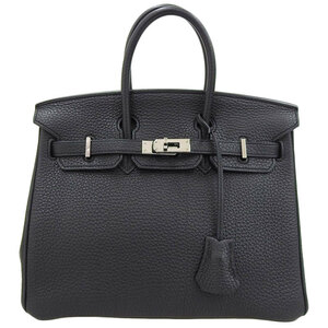 エルメス HERMES バーキン25 ハンドバッグ トゴ ブラック SV金具 □M刻印 2009年 中古 新入荷 HE0857