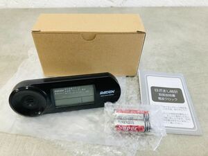 h0670-22★ 未使用 目覚まし時計 電波クロックRAIDEN RADIO WAVE CONTROLBC 263K SNTK カレンダー、温度表示つき セイコークロック 