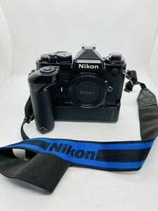 Nikon FE2 ブラック ボディ　一眼フィルムカメラ　本体　/ md-12 現状品　