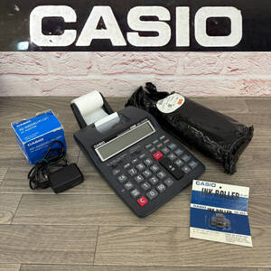 ★☆【NO.5004】　動作確認済み☆CASIO☆TAX&EXCHANGE☆HR-170TM☆ACアダプタ、専用感熱ロール紙、新品ロールインク付き☆★