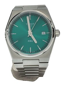 TISSOT◆PRX/コマ付き/クォーツ腕時計/アナログ/GRN/T137210A