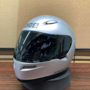 【中古品】ショウエイ フルフェイスヘルメット Z-4 SHOEI Lサイズ　シルバー　S2