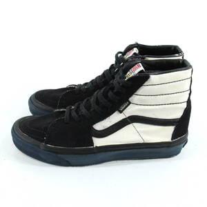 VANS USA製 SK8-HI スケートハイ us8 26cm ホワイト/ブラック/ネイビー 白/黒/紺 スニーカー Made in USA バンズ