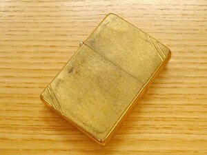 ∇花∇ヴィンテージ ZIPPO 1985年製 1937レプリカ ブラス フラットトップ ジッポー オイルライター 喫煙具 163 【検 マルボロハーレー限定