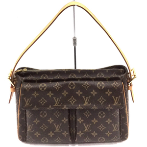 ルイヴィトン モノグラム ヴィバシテGM M51163 ショルダーバッグ レディース ブラウン系 LOUIS VUITTON QR011-570