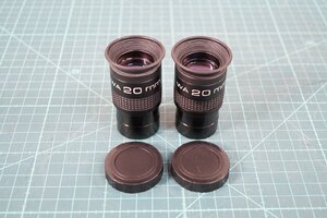 [NZ][K4841560] 笠井トレーディング KASAI TRADING WA20mm FOV 65°アイピース 2個セット 天体望遠鏡 元箱付き