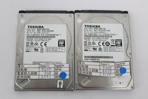 TOSHIBA MQ01ABD100 1TB 2.5 HDD SATA 動作品 2個セット☆