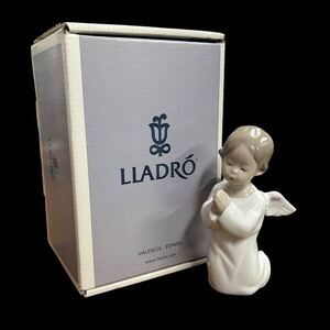 LLADRO 可愛いお祈り 人形 フィギュリン リヤドロ 陶器人形 箱有 置物 インテリア 天使 西洋陶磁